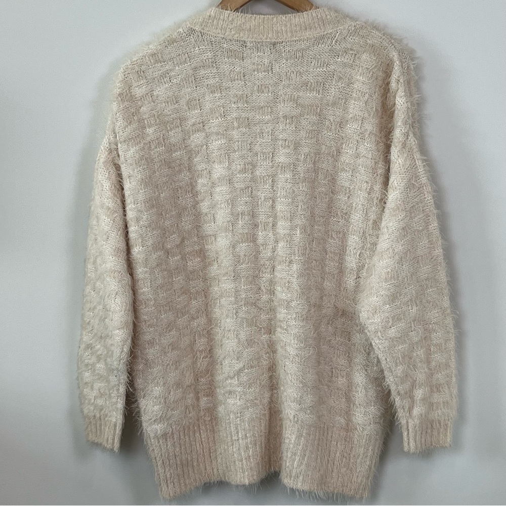 Wild Fable Cream Fuzzy Cardigan - Picture 6 of 12